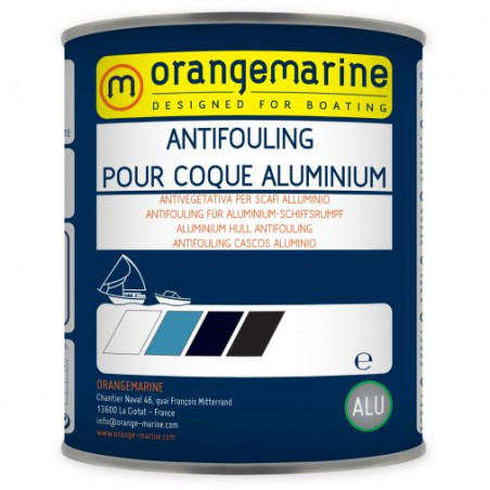 ANTIFOULING POUR COQUE ALUMINIUM - ORANGEMARINE 0,75L - NOIR