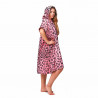 PONCHO AFTER LEOPARD PALE PINK
