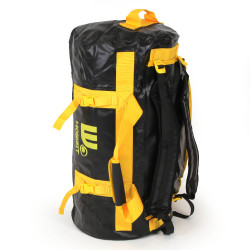 Sac de voyage étanche DUFFEL BAG 60L - HOWZIT NOIR-JAUNE