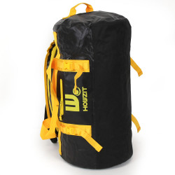 Sac de voyage étanche DUFFEL BAG 60L - HOWZIT NOIR-JAUNE