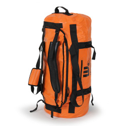 Sac de voyage étanche DUFFEL BAG 90L - HOWZIT ORANGE-BLACK