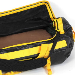 Sac de voyage étanche DUFFEL BAG 90L - HOWZIT NOIR-JAUNE