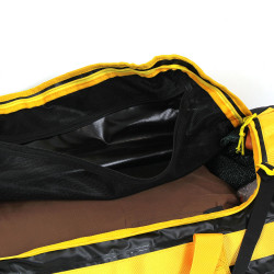 Sac de voyage étanche DUFFEL BAG 90L - HOWZIT NOIR-JAUNE