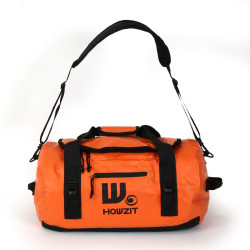 Sac de voyage étanche DUFFEL BAG 30L - HOWZIT ORANGE-BLACK