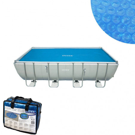 BACHE A BULLES POUR PISCINE TUBULAIRE 5M49 X 2M74 INTEX 