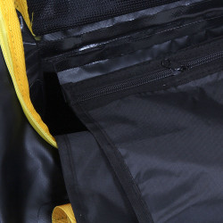 Sac de voyage étanche DUFFEL BAG 30L - HOWZIT NOIR-JAUNE