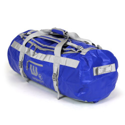 Sac de voyage étanche DUFFEL BAG 90L - HOWZIT BLEU-GRIS