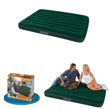 MATELAS INTEX AIRBED GONFLEUR INCORPORE 2 PLACES 