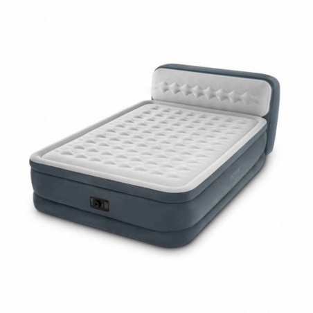 MATELAS GONFLABLE INTEX ULTRA PLUSH TETE DE LIT 2 PLACES 