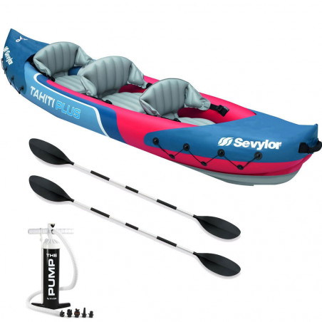 PACK KAYAK GONFLABLE SEVYLOR TAHITI PLUS 3 PLACES