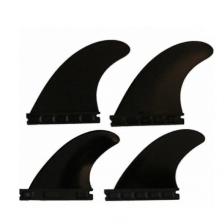 AILERONS FUTURES FINS F4 NOIR SET DE 4 