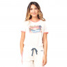 T-SHIRT RIP CURL TIKI RINGER BEIGE FEMME