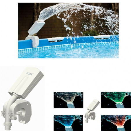 FONTAINE DE PISCINE À LED MULTICOLORE INTEX 