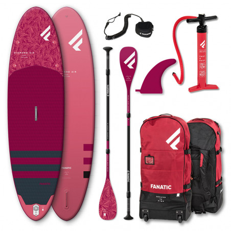 PADDLE GONFLABLE FANATIC 2022 DIAMOND AIR 10.4 + PAGAIE CARBON DIAMOND C35 