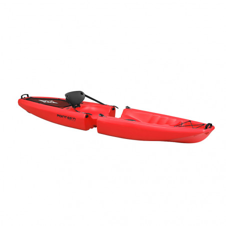 KAYAK MODULABLE SIT ON TOP POINT 65°N FALCON SOLO ROUGE 