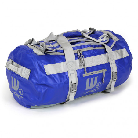 Sac de voyage étanche DUFFEL BAG 60L - HOWZIT BLEU-GRIS