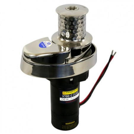 GUINDEAU ÉLECTRIQUE 700W 12V - ALU - 6MM DIN/ISO VERTICAL AVEC POUPÉE - ORANGEMARINE 