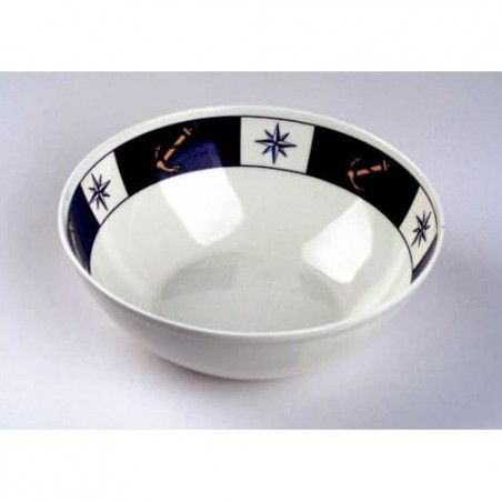 BOLS (X6) SÉRIE ANCRE & COMPAS 17 cm