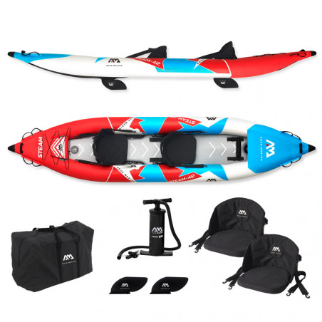 KAYAK GONFLABLE OCCASION AQUA MARINA STEAM 412 2 PERSONNES 2021