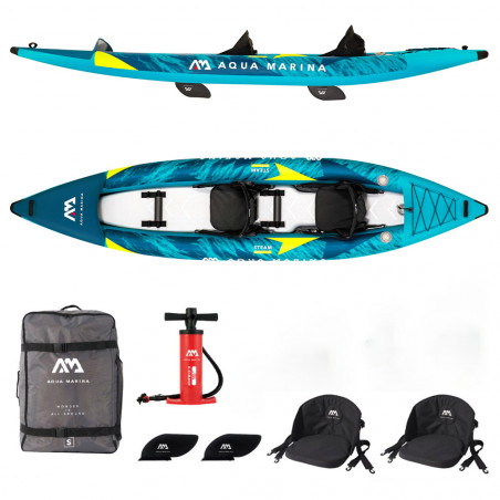 KAYAK GONFLABLE OCCASION AQUA MARINA STEAM 412 2 PERSONNES 2022