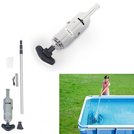 ASPIRATEUR DE PISCINE OU SPA INTEX A BATTERIE RECHARGEABLE 