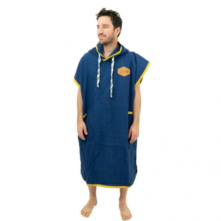 PONCHO ALL IN LIGHT BLEU/JAUNE 
