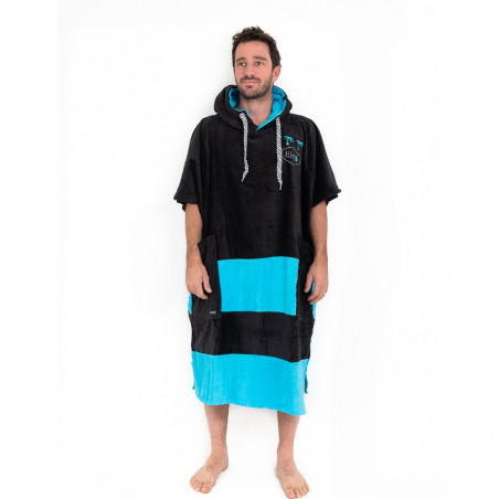 PONCHO ALL IN V FLASH BLEU/NOIR