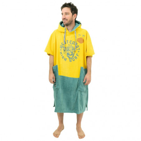 PONCHO ALL IN BUMPY JAUNE/VERT 
