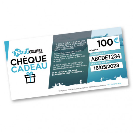 CARTE CADEAU NAUTIGAMES 100€ (PDF)