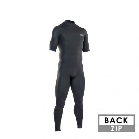 COMBINAISON ION SEEK CORE STEAMER 3/2 BACKZIP MANCHES COURTES 2021 NOIR