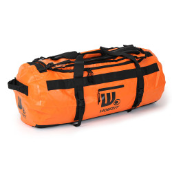 Sac de voyage étanche DUFFEL BAG 90L - HOWZIT ORANGE-BLACK