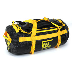 Sac de voyage étanche DUFFEL BAG 90L - HOWZIT NOIR-JAUNE
