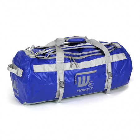 Sac de voyage étanche DUFFEL BAG 90L - HOWZIT BLEU-GRIS