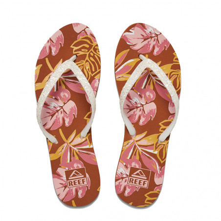 TONGS REEF FEMME STARGAZER MONSTERA ROSE