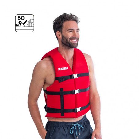 PACK GILET DE FLOTTAISON JOBE UNIVERSAL ROUGE LOT DE 4 