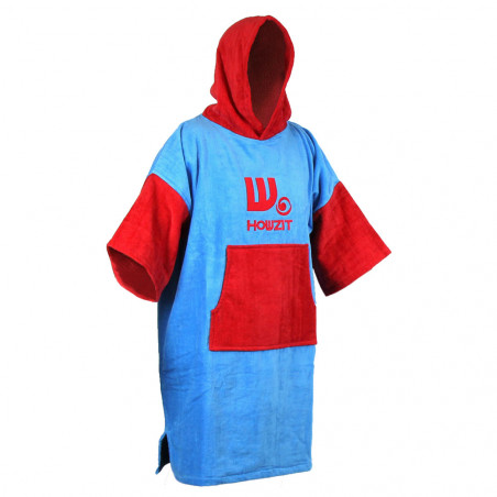 Poncho Howzit rouge/bleu 