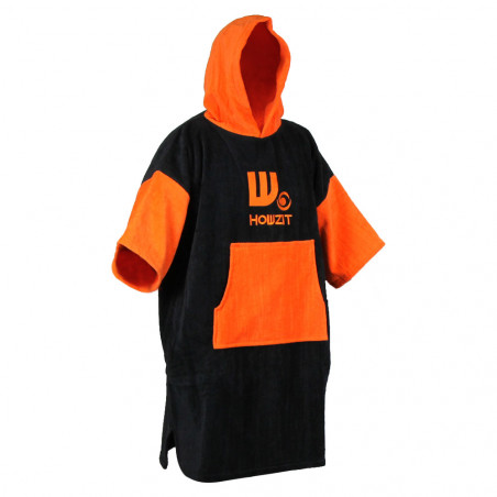 Poncho Howzit noir/orange 