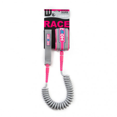 LEASH DE SUP HOWZIT COIL GRIS/ROSE 