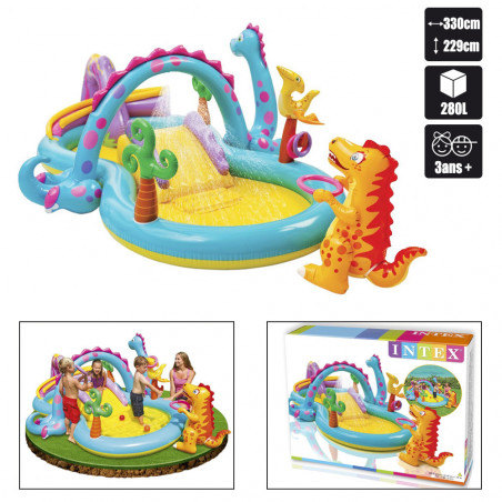 AIRE DE JEUX DINOLAND PLAY CENTER INTEX 