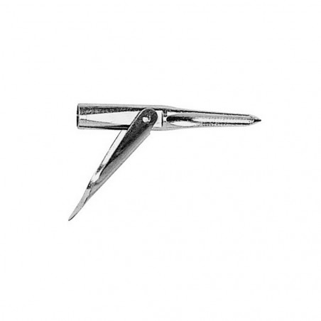 Pointe de flèche baïonnette ACIER Ø 9 mm Imersion - 6,4 CM 