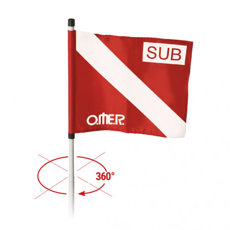 DRAPEAU OMER TOURNANT POUR BOUEE 