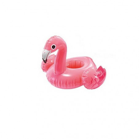 PORTE VERRE GONFLABLE FLAMANT ROSE INTEX A L'UNITE 