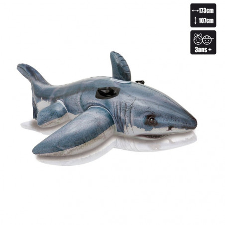 GRAND REQUIN BLANC A CHEVAUCHER 