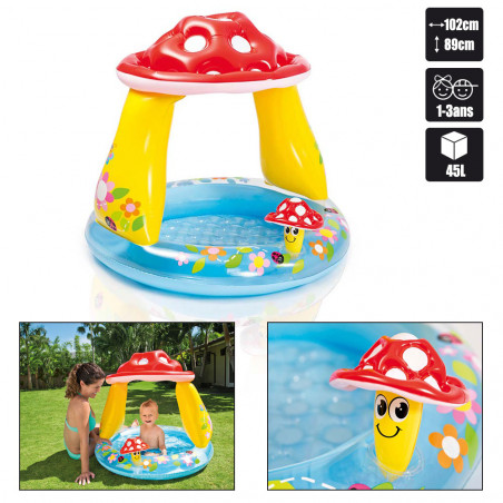 PISCINE BEBE INTEX MUSHROOM BABY POOL 