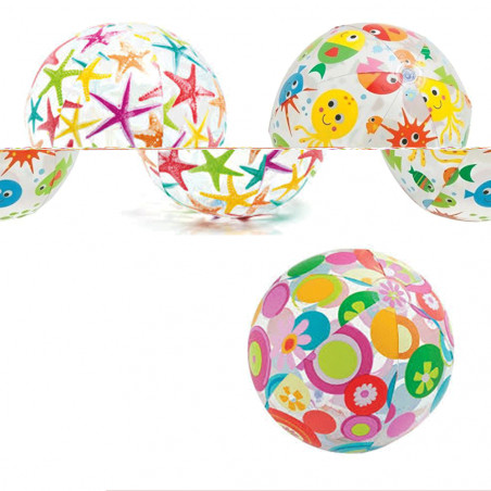 BALLON IMPRIME ETOILES DE MER 61 CM INTEX (59050)