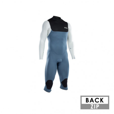 COMBINAISON ION SEEK CORE OVERKNEE 4/3 BACKZIP 2021 MANCHES LONGUES BLEU/BLANC/NOIR