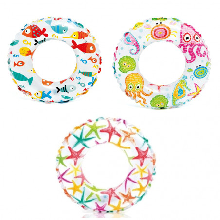 BOUEE IMPRIMEE ANIMAUX OCEAN 61CM INTEX (59241)