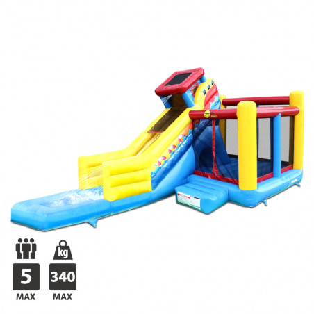 CHATEAU GONFLABLE HAPPY HOP SAILING SLIDE BOUNCER 
