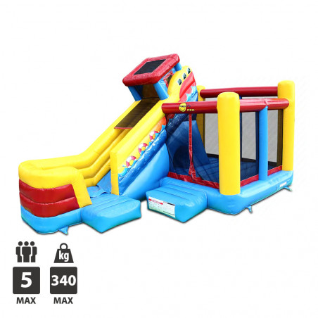 CHATEAU GONFLABLE HAPPY HOP STEAMBOAT 