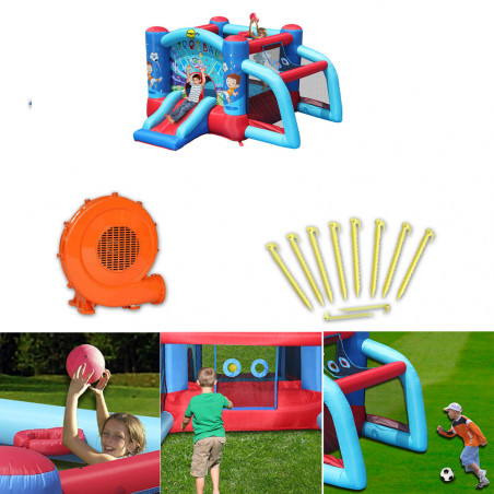 CHATEAU GONFLABLE HAPPY HOP BOUNCER FOOTBALL 